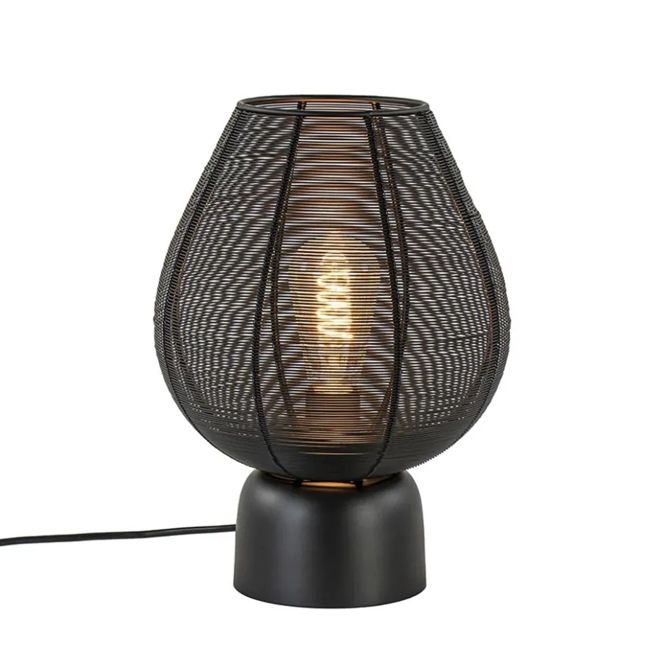 Mat zwarte tafellamp Suneko Light and Living>Straluma Discount