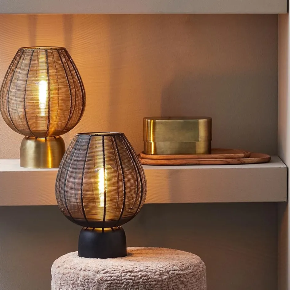 Mat zwarte tafellamp Suneko Light and Living>Straluma Discount