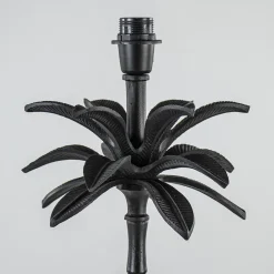 Mat zwarte vloerlamp Armata met palmbladeren>Straluma Discount