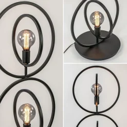 Mat zwarte vloerlamp rings><noscript><img width=