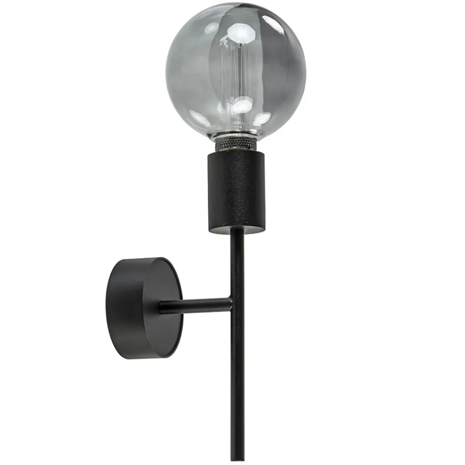 Mat zwarte wandlamp exclusief lichtbron>Straluma Online