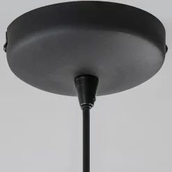 Metalen hanglamp cilinder bruin gevlamd><noscript><img width=