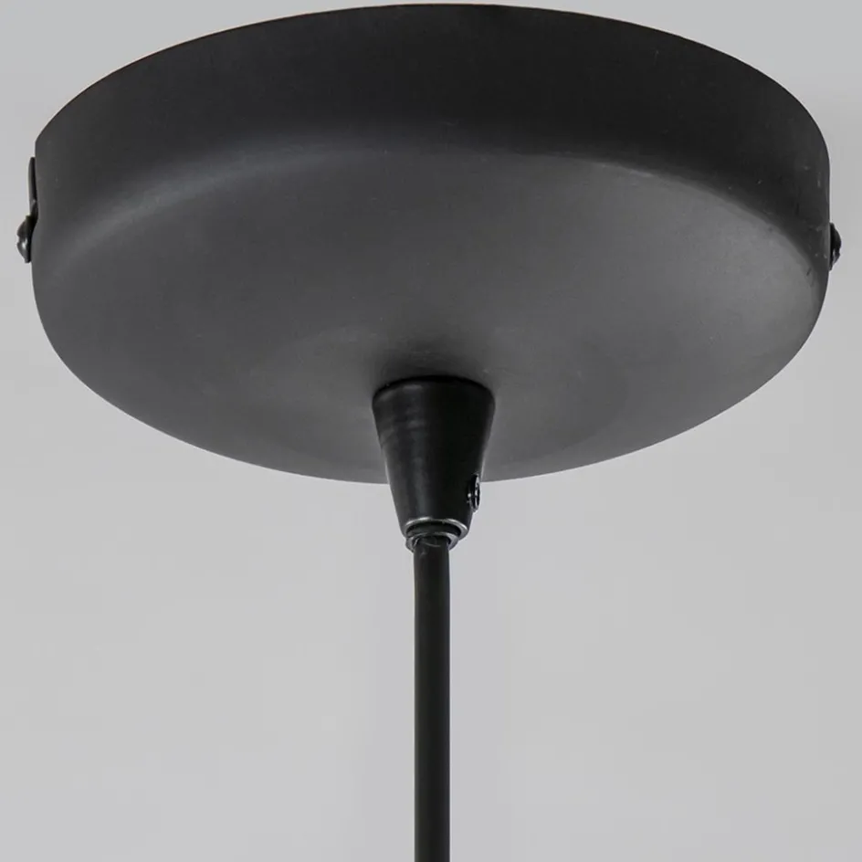 Metalen hanglamp cilinder bruin gevlamd>Straluma Hot