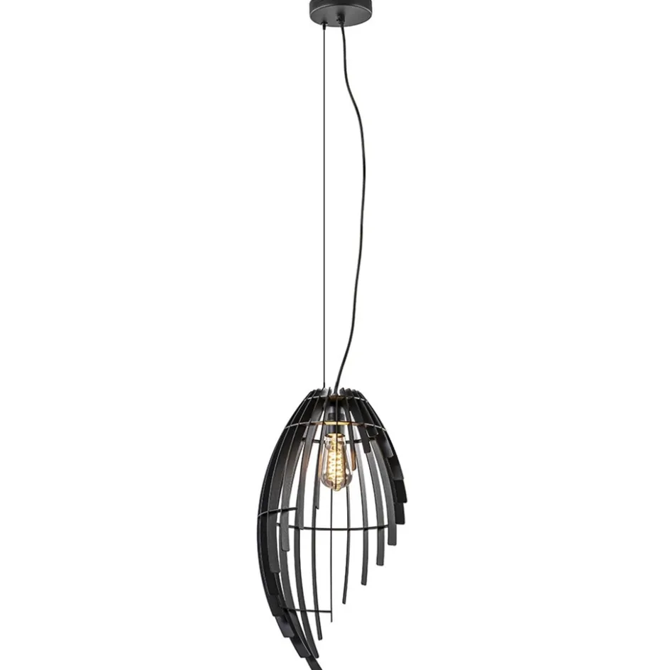 Metalen hanglamp mat zwart metaal>Straluma Hot