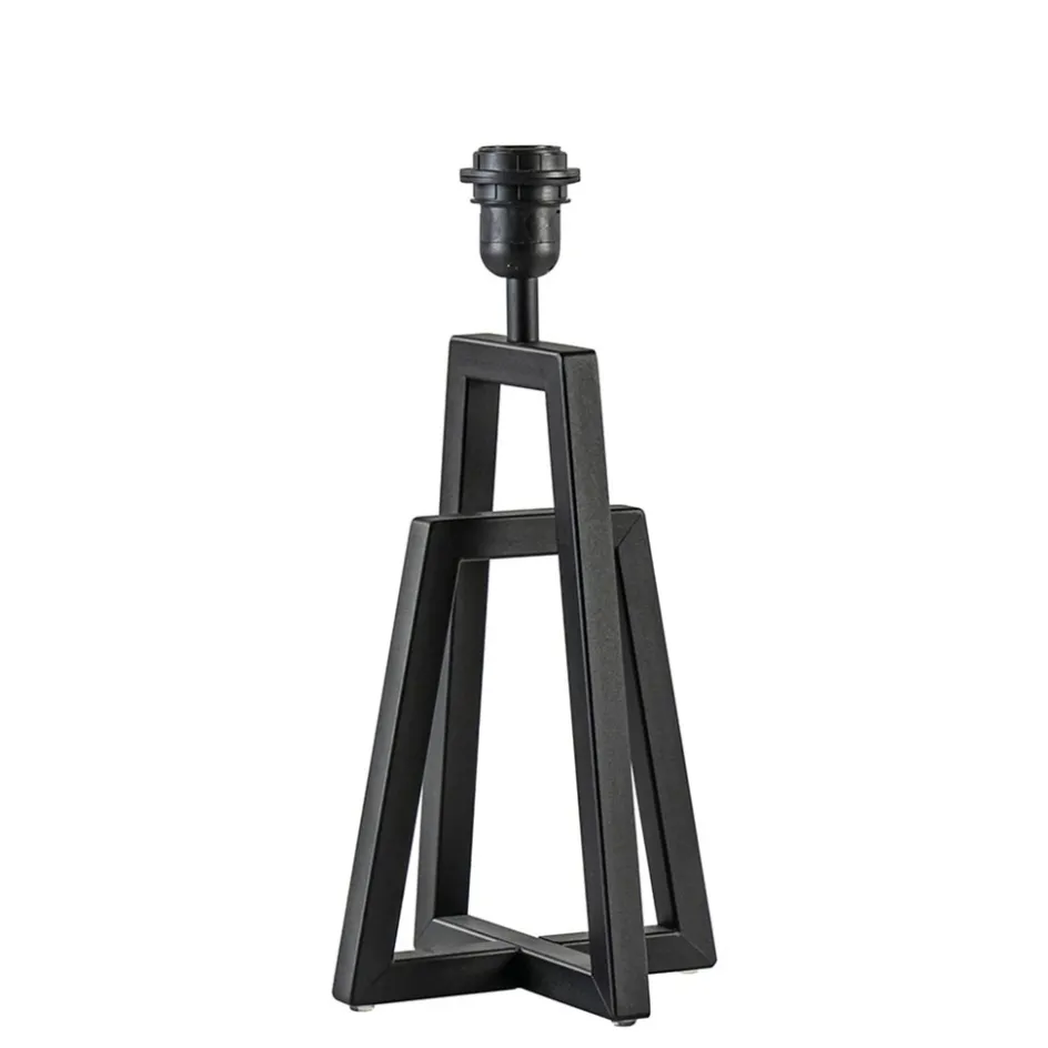 Metalen lampvoet mat zwart exclusief kap>Straluma Sale