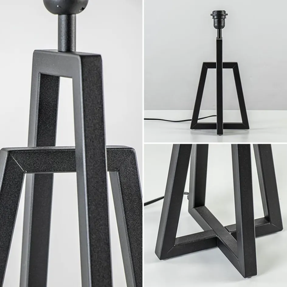 Metalen lampvoet mat zwart exclusief kap>Straluma Sale