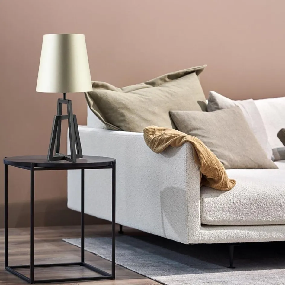 Metalen lampvoet mat zwart exclusief kap>Straluma Sale