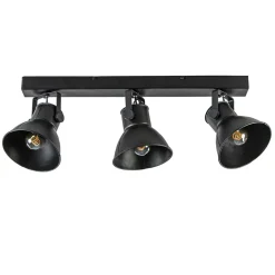 Metalen 3-lichts plafondlamp ELiano mat zwart>Straluma Hot