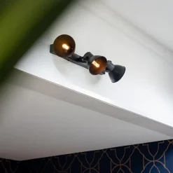 Metalen 3-lichts plafondlamp ELiano mat zwart><noscript><img width=