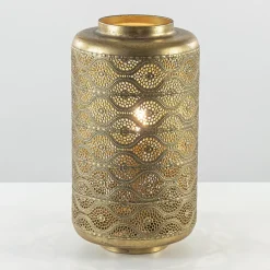 Metalen tafellamp lantaarn goud Oriental>Straluma
