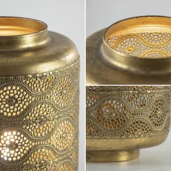 Metalen tafellamp lantaarn goud Oriental><noscript><img width=