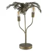 Metalen tafellamp Palm antiek brons Light and Living>Straluma Clearance