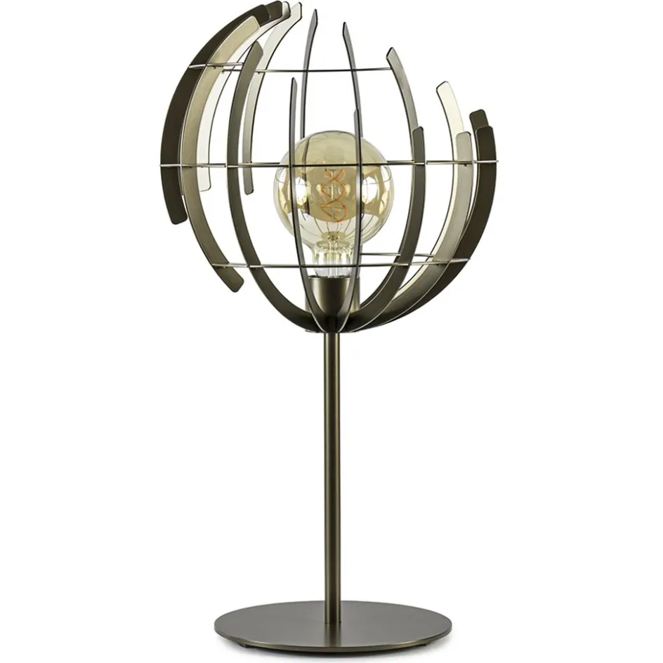 Metalen tafellamp Terra met oud messing afwerking>Straluma Sale