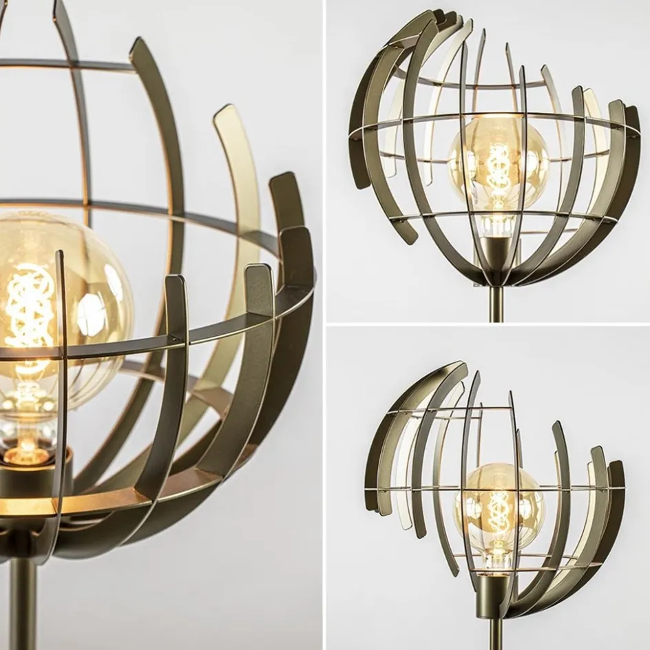 Metalen tafellamp Terra met oud messing afwerking>Straluma Sale