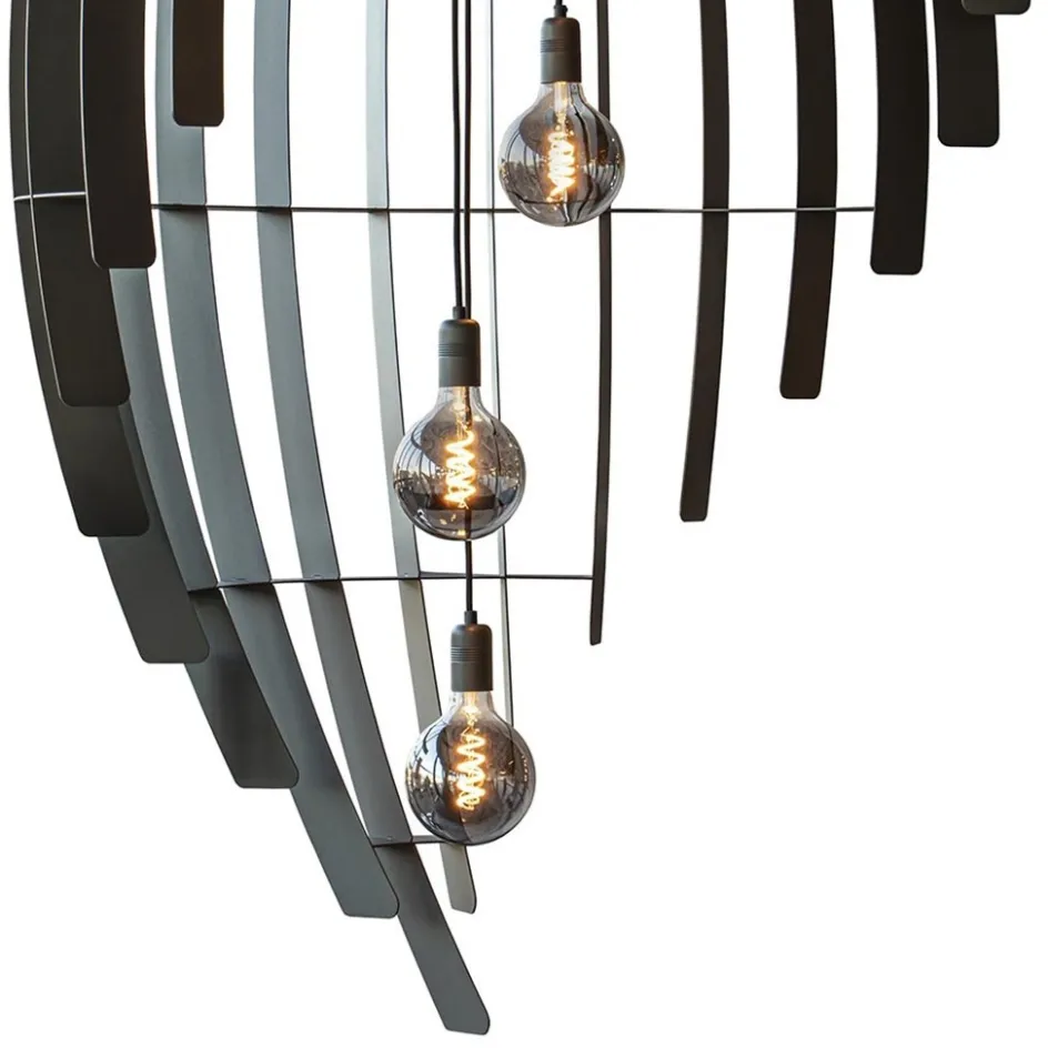 Metalen videlamp Omegna XL met open structuur>Straluma New