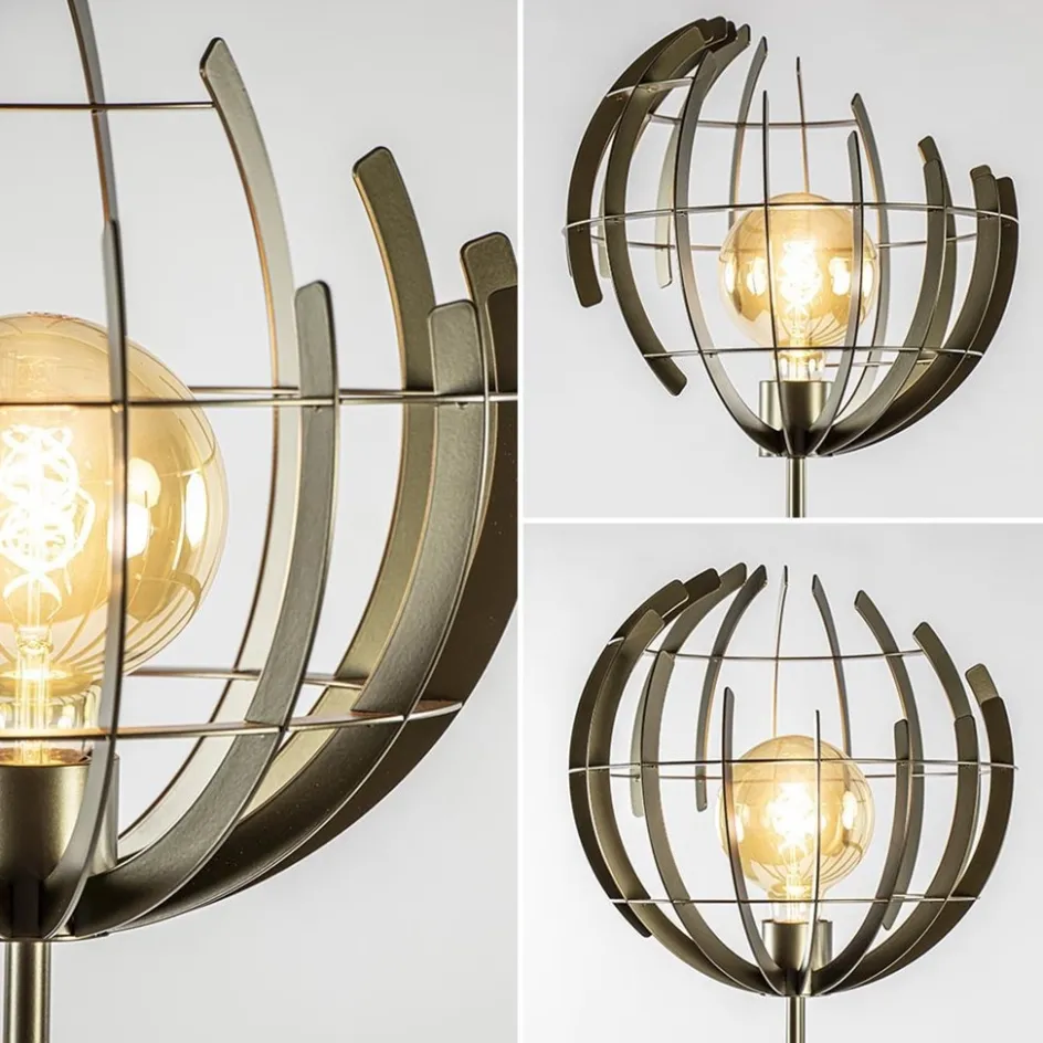 Metalen vloerlamp Terra oud messing>Straluma Best