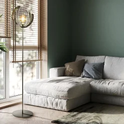 Metalen vloerlamp Terra oud messing><noscript><img width=