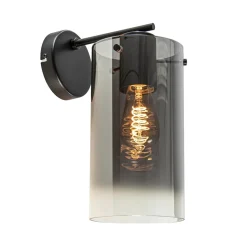 Modern klassieke wandlamp cilinder met smoke glas>Straluma Hot