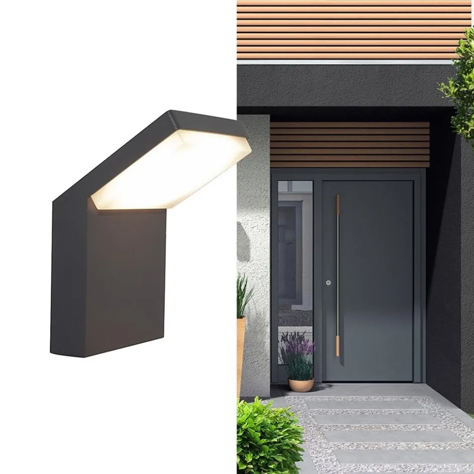 Moderne buitenlamp wand inclusief geïntegreerd LED>Straluma Discount