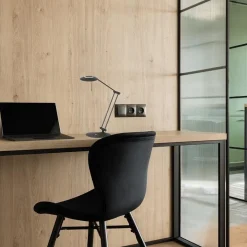 Moderne bureaulamp zwart met dimbaar LED></noscript>Straluma Sale