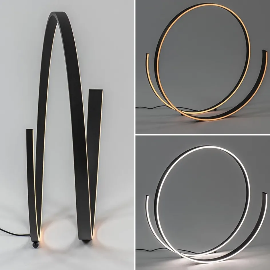 Moderne design vloerlamp LED dimbaar zwart>Straluma Outlet