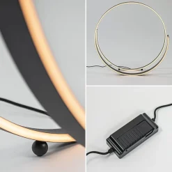 Moderne design vloerlamp LED dimbaar zwart><noscript><img width=