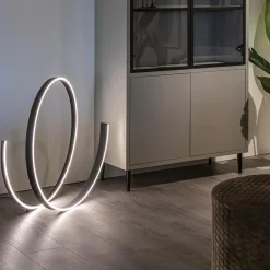 Moderne design vloerlamp LED dimbaar zwart><noscript><img width=