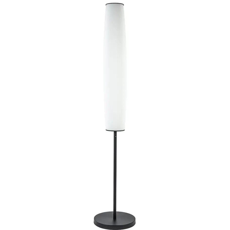 Moderne design vloerlamp zwart met opaal glas dim to warm>Straluma Clearance