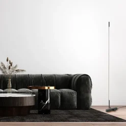 Moderne design vloerlamp zwart inclusief dimbaar LED><noscript><img width=