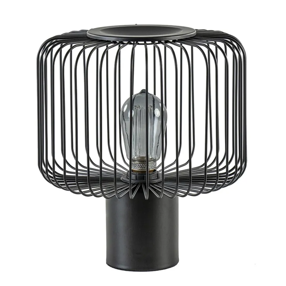 Moderne draad tafellamp mat zwart>Straluma Discount