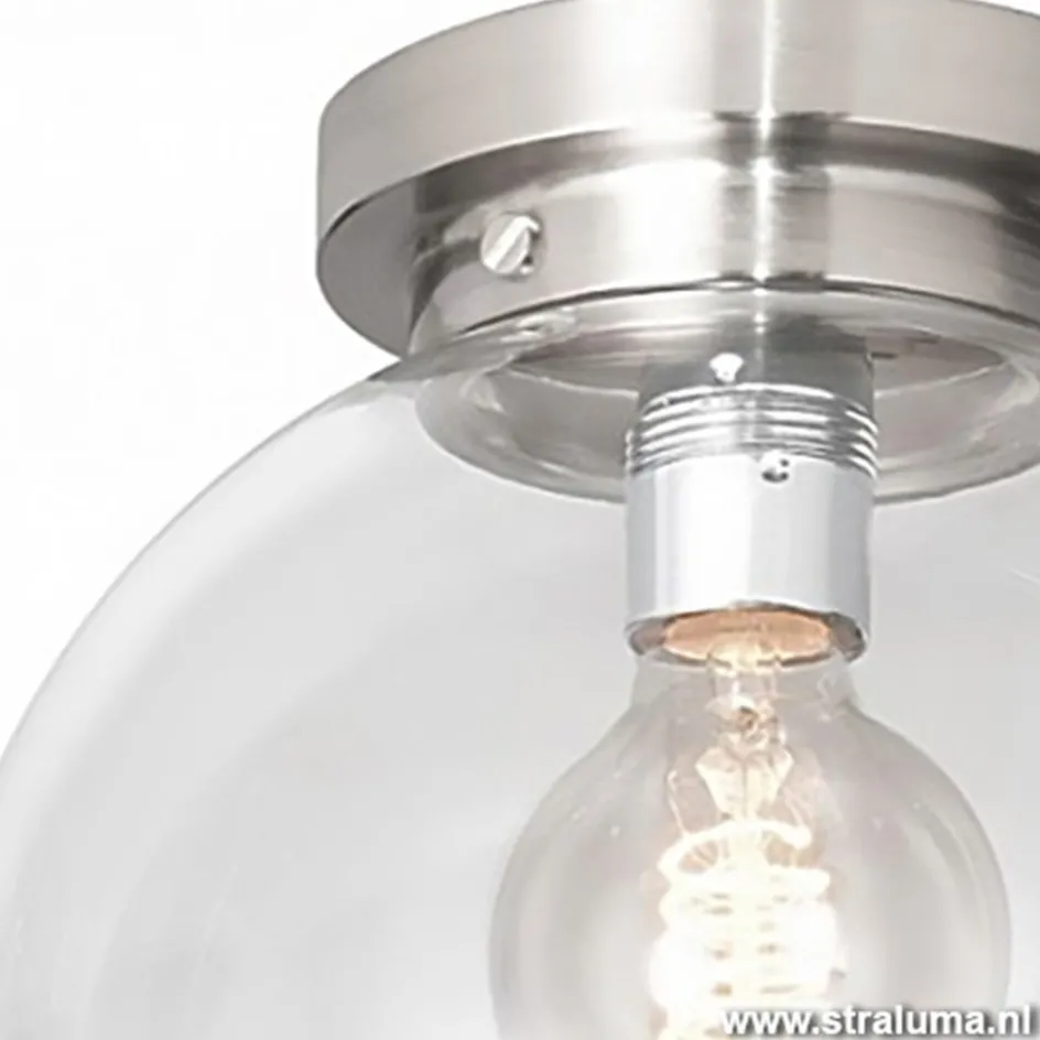 Moderne glazen plafonniere bol hal-wc>Straluma Outlet