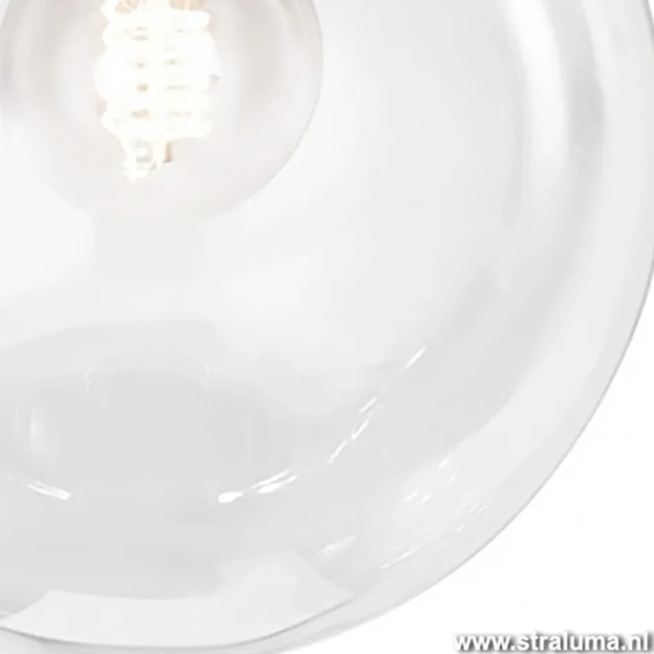 Moderne glazen plafonniere bol hal-wc>Straluma Outlet