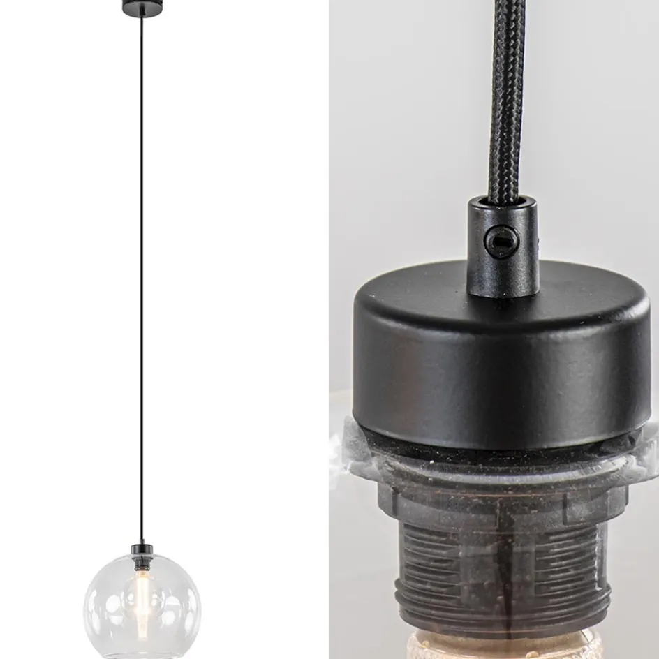 Moderne hanglamp met helder glas 30 cm>Straluma Online