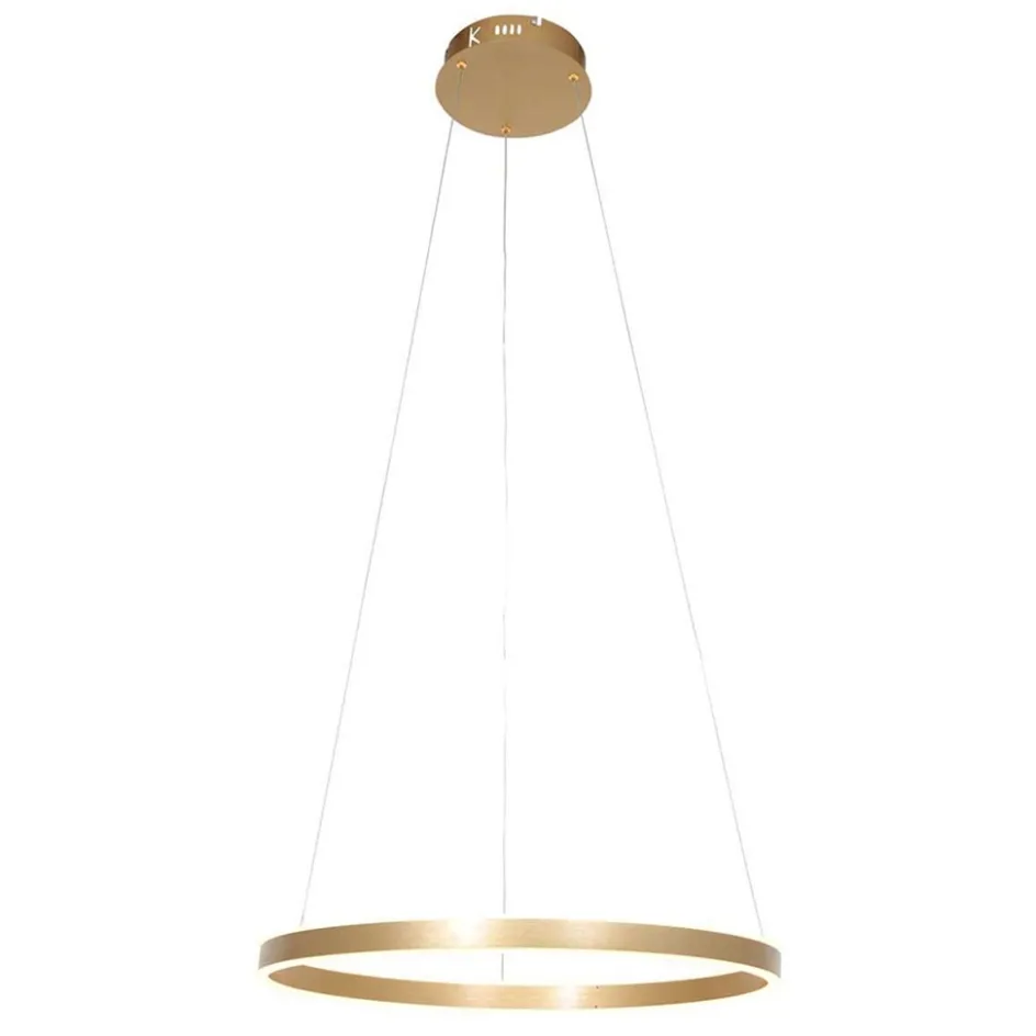 Moderne hanglamp ring goud met geïntegreerd LED>Straluma New