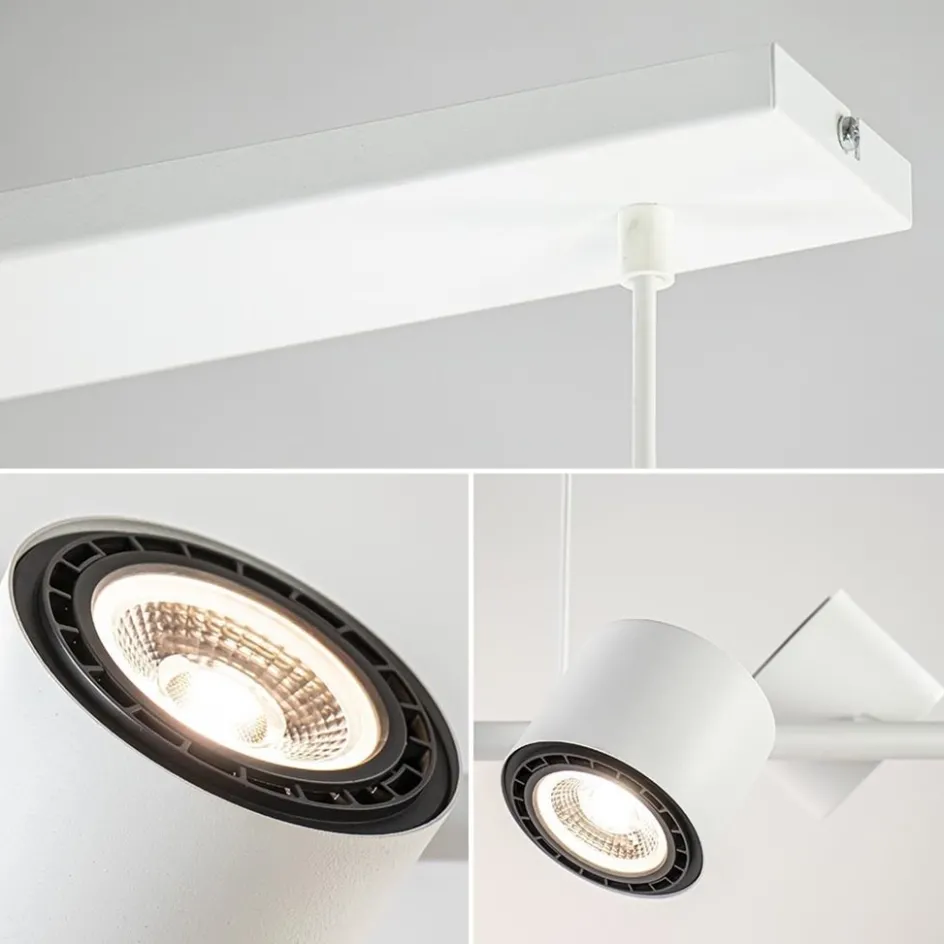 Moderne hanglamp wit met verstelbare LED spots>Straluma Best