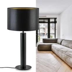 Moderne lampvoet cilinder mat zwart excl kap><noscript><img width=