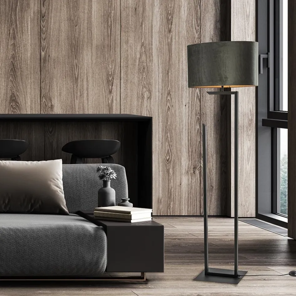 Moderne lampvoet/vloerlamp zwart excl. kap>Straluma Sale