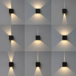 Moderne LED buitenlamp rechthoekig zwart IP65><noscript><img width=