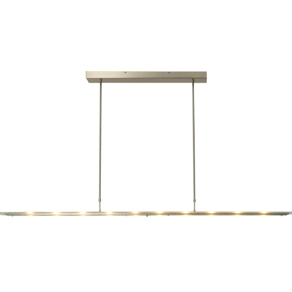 Moderne LED hanglamp nikkel met helder glas>Straluma Discount