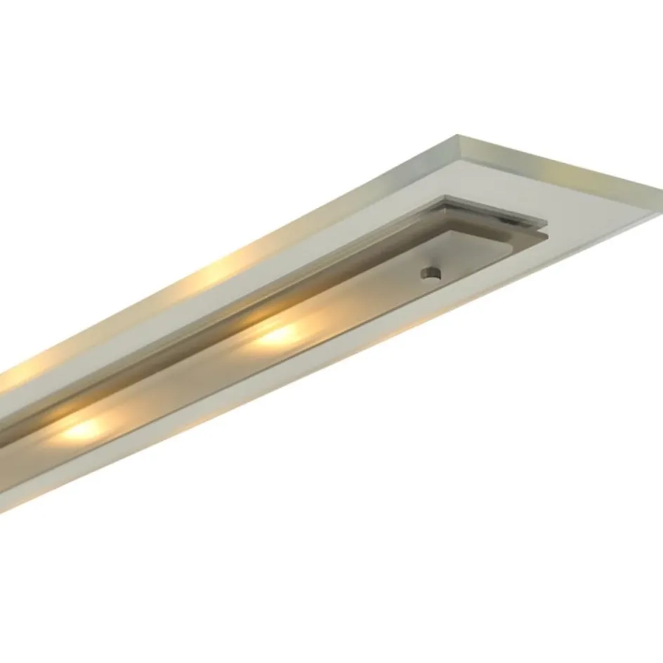 Moderne LED hanglamp nikkel met helder glas>Straluma Discount