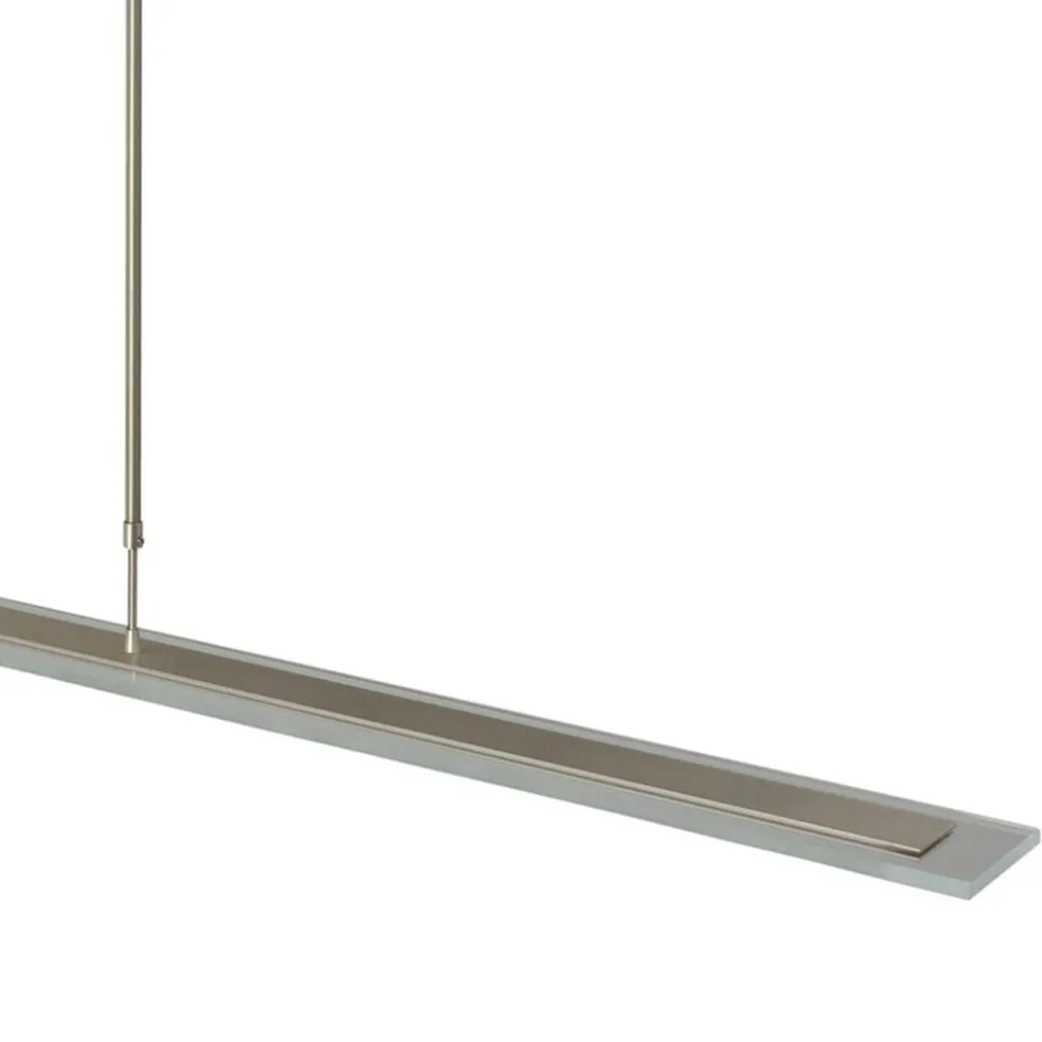 Moderne LED hanglamp nikkel met helder glas>Straluma Discount
