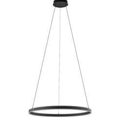 Moderne LED hanglamp zwarte ring 80 cm>Straluma Best