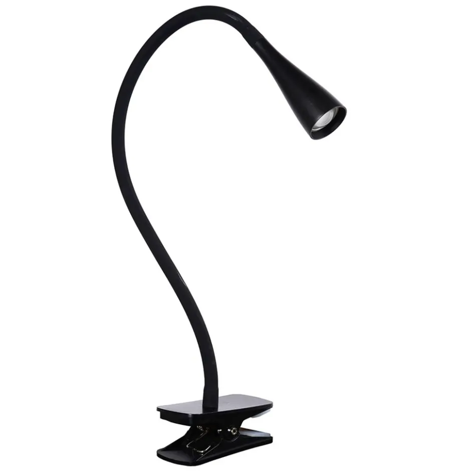 Moderne LED klemlamp zwart inclusief dimbaar LED>Straluma Outlet
