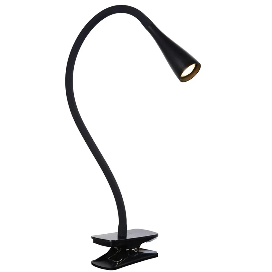 Moderne LED klemlamp zwart inclusief dimbaar LED>Straluma Outlet