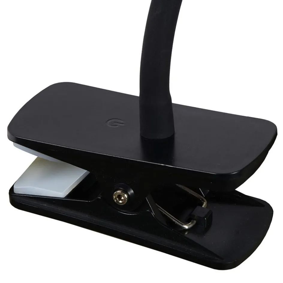 Moderne LED klemlamp zwart inclusief dimbaar LED>Straluma Outlet