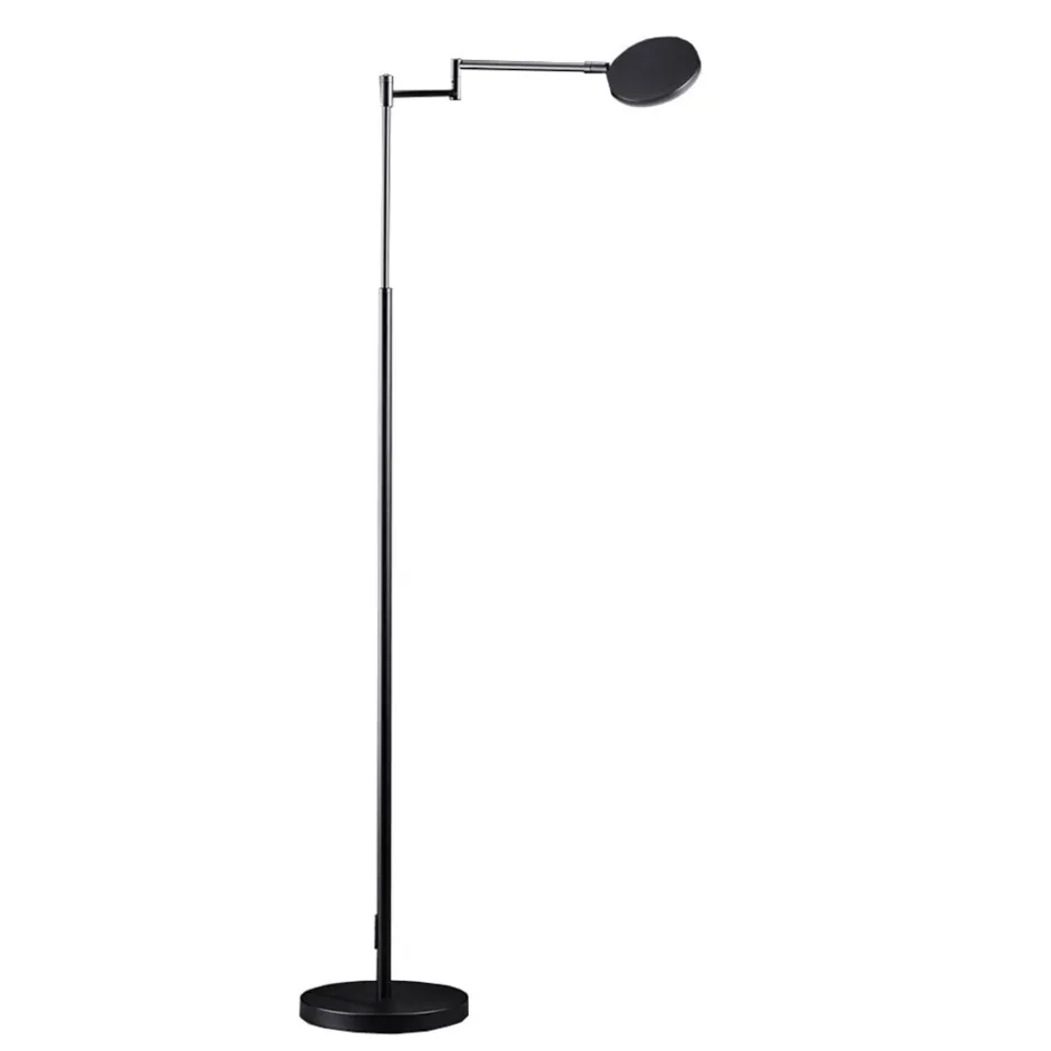 Moderne LED leeslamp vloerlamp zwart dimbaar>Straluma Outlet