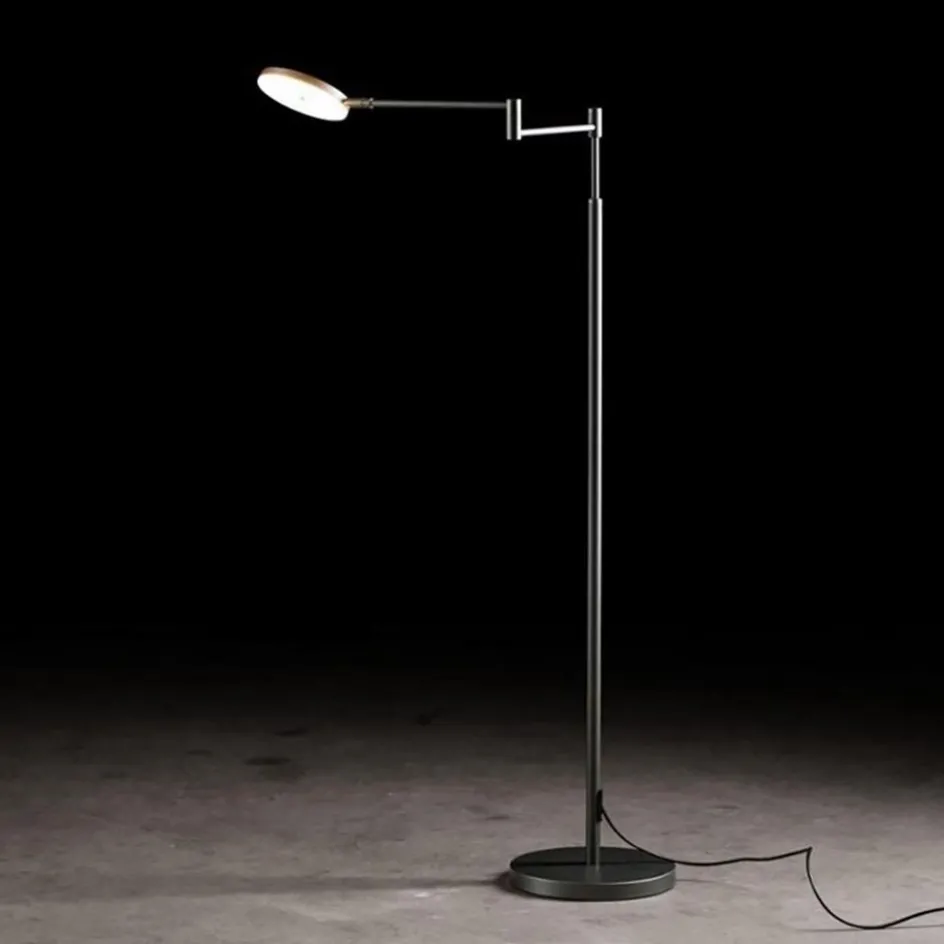 Moderne LED leeslamp vloerlamp antraciet>Straluma Outlet