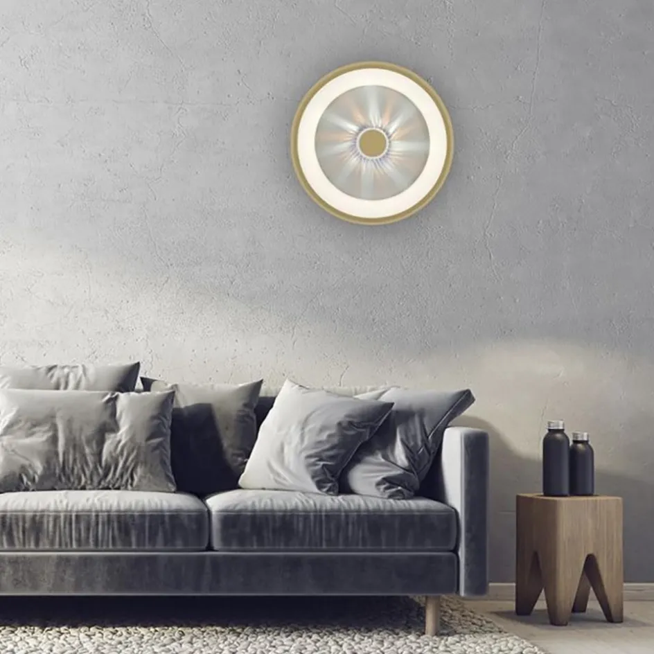 Moderne LED plafondlamp mat goud met remote dimbaar>Straluma Discount