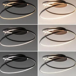 Moderne LED plafondlamp ringen zwart 3-standen dimbaar></noscript>Straluma Best