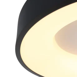 Moderne LED plafonnière zwart rond 30 cm><noscript><img width=